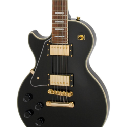 Epiphone Les Paul Custom PRO Left Handed Electric Guitar Ebony - Image 2